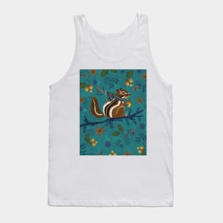 Chipmunk with scarf Tank Top